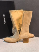 Женские ботильоны Chanel бежевого цвета, артикул 349035 — фото 4