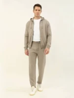 Мужской спортивный костюм Loro Piana бежевого цвета, артикул 349170 — фото 4