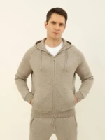 Мужской спортивный костюм Loro Piana бежевого цвета, артикул 349170 — фото 7