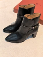 Женские ботильоны Loro Piana чёрного цвета, артикул 349049