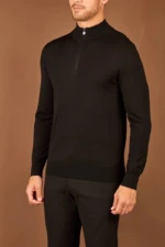 Мужская кофта Kiton чёрного цвета, артикул 349185
