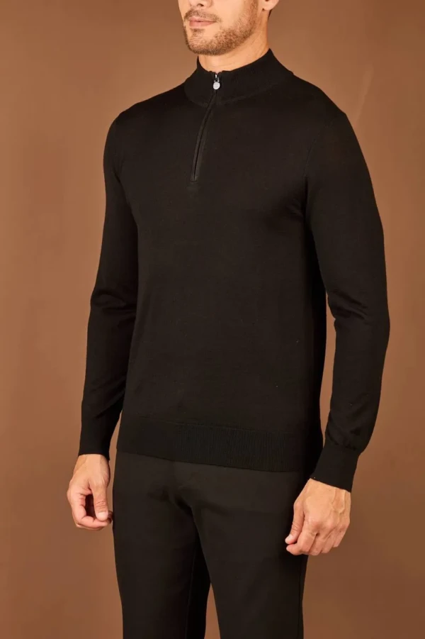 Мужская кофта Kiton чёрного цвета, артикул 349185