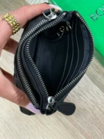 Мужской кошелек Bottega Veneta чёрного цвета, артикул 349277 — фото 5