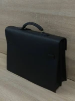 Мужской портфель Hermes чёрного цвета, артикул 349264 — фото 3