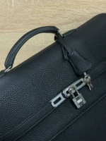Мужской портфель Hermes чёрного цвета, артикул 349264 — фото 5
