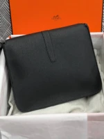 Мужская сумка мессенджер Hermes чёрного цвета, артикул 349204 — фото 2