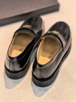 Женские лоферы Chanel чёрного цвета, артикул 349034 — фото 6