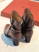 Женские ботильоны Loro Piana коричневого цвета, артикул 349048 — фото 4