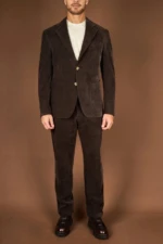 Мужской костюм Brunello Cucinelli коричневого цвета, артикул 349164