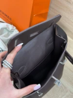 Мужская сумка-слинг Hermes коричневого цвета, артикул 349286 — фото 5