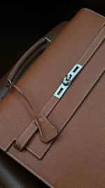 Мужской портфель Hermes коричневого цвета, артикул 349263 — фото 7