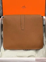 Мужская сумка мессенджер Hermes коричневого цвета, артикул 349202 — фото 2