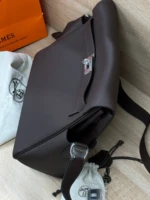 Мужская сумка мессенджер Hermes коричневого цвета, артикул 349279 — фото 7