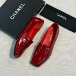 Женские лоферы Chanel красного цвета, артикул 349033 — фото 3