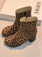 Женские ботильоны Loewe леопардового цвета, артикул 349046
