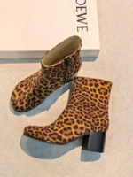 Женские ботильоны Loewe леопардового цвета, артикул 349046 — фото 3