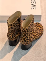 Женские ботильоны Loewe леопардового цвета, артикул 349046 — фото 4
