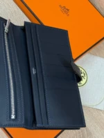 Мужское портмоне Hermes тёмно-синего цвета, артикул 349295 — фото 4