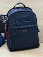Мужской рюкзак Prada тёмно-синего цвета, артикул 349273