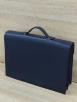 Мужской портфель Hermes тёмно-синего цвета, артикул 349266 — фото 2